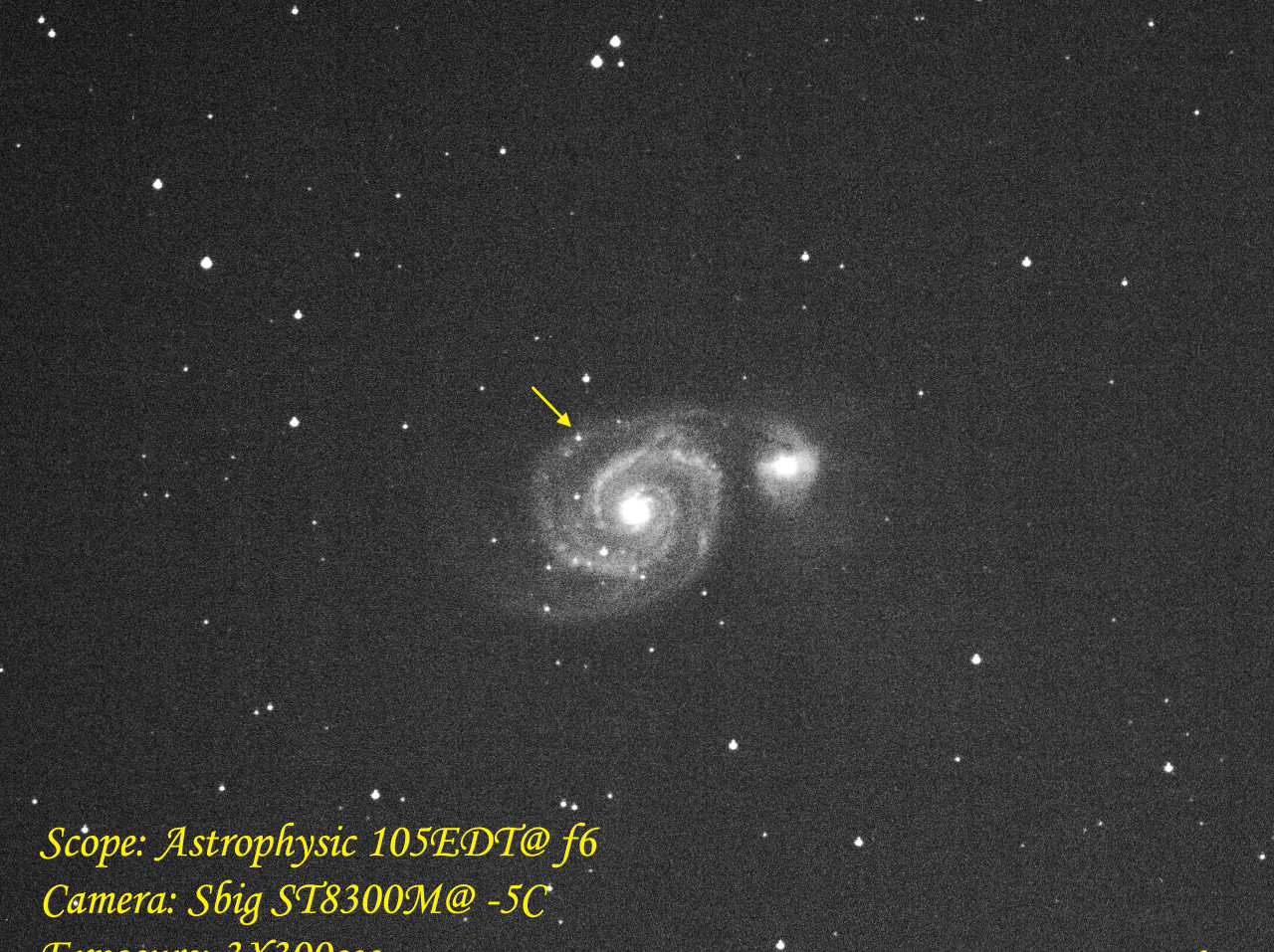 Supernova at M51