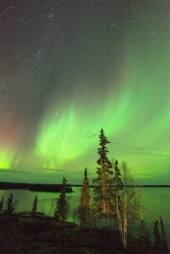 加拿大黃刀北極光 2014年9月30日