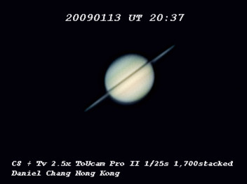 HKT 20090114 氣溫 9.6度 小土星