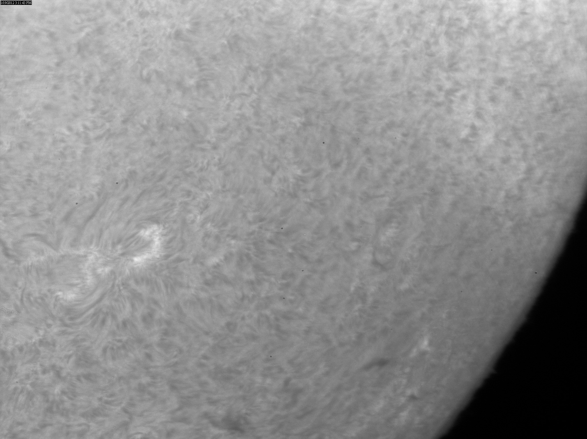 2012 Jan 19 Sun - AR11399-11403, 11397 and 11406