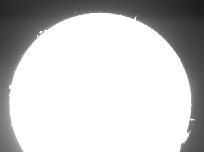 2013 Jan 02 Sun - prominences on the solar limb