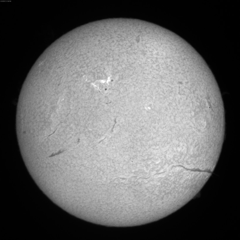 2015 Feb 13 Sun - huge filament "shoots" out