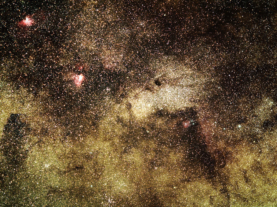 銀河中 M16 M17 M18 及黑暗地帶